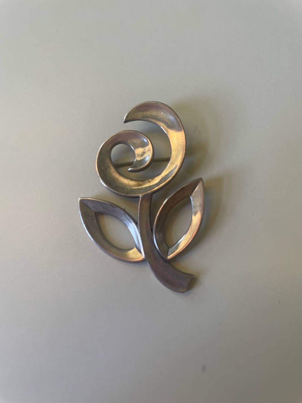 Retired James Avery Sterling Silver Flower of Hope Large Brooch